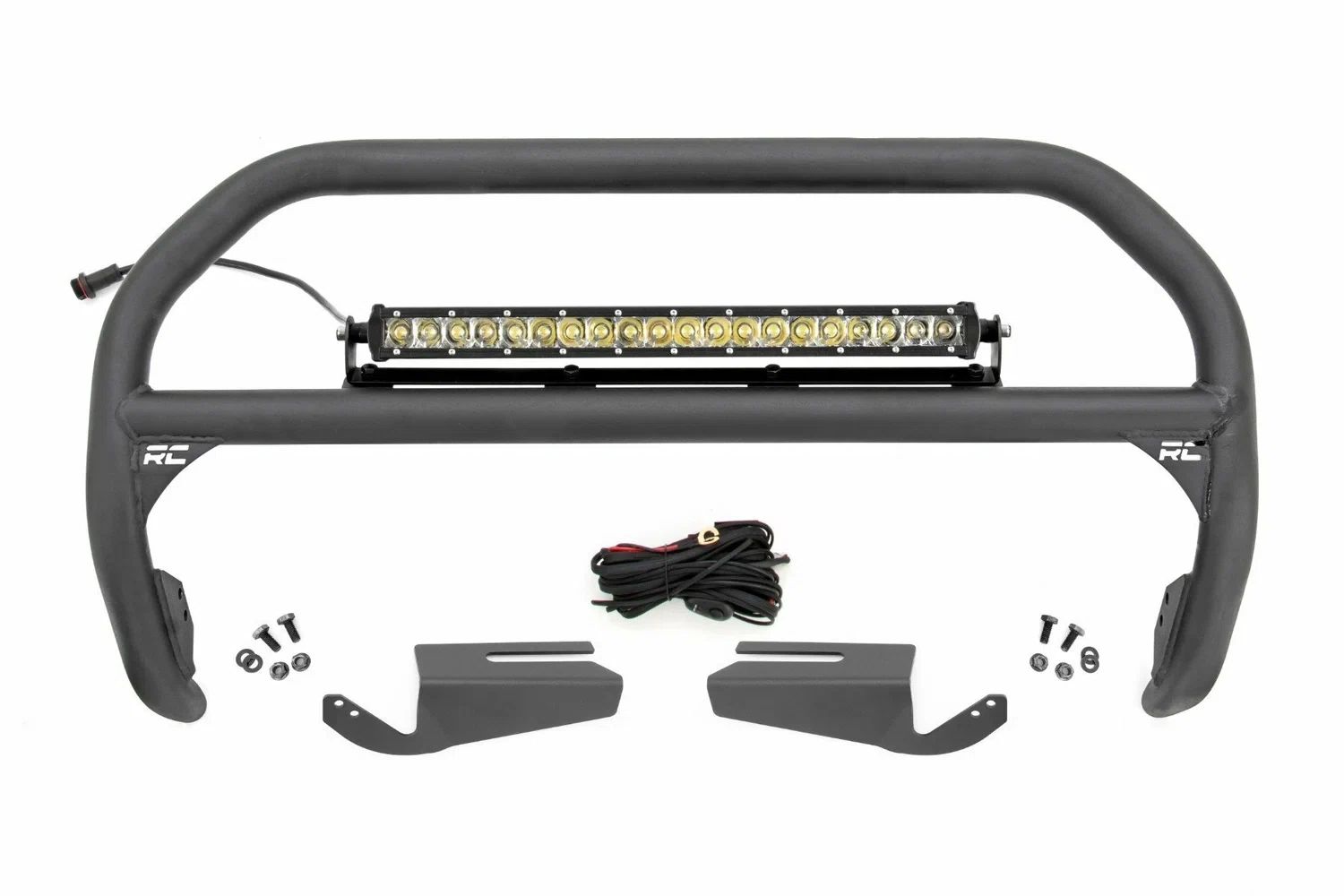 Fits Ford Bronco(21-24) Nudge Bar 20_ Chrome Single Row LED Steel 51103